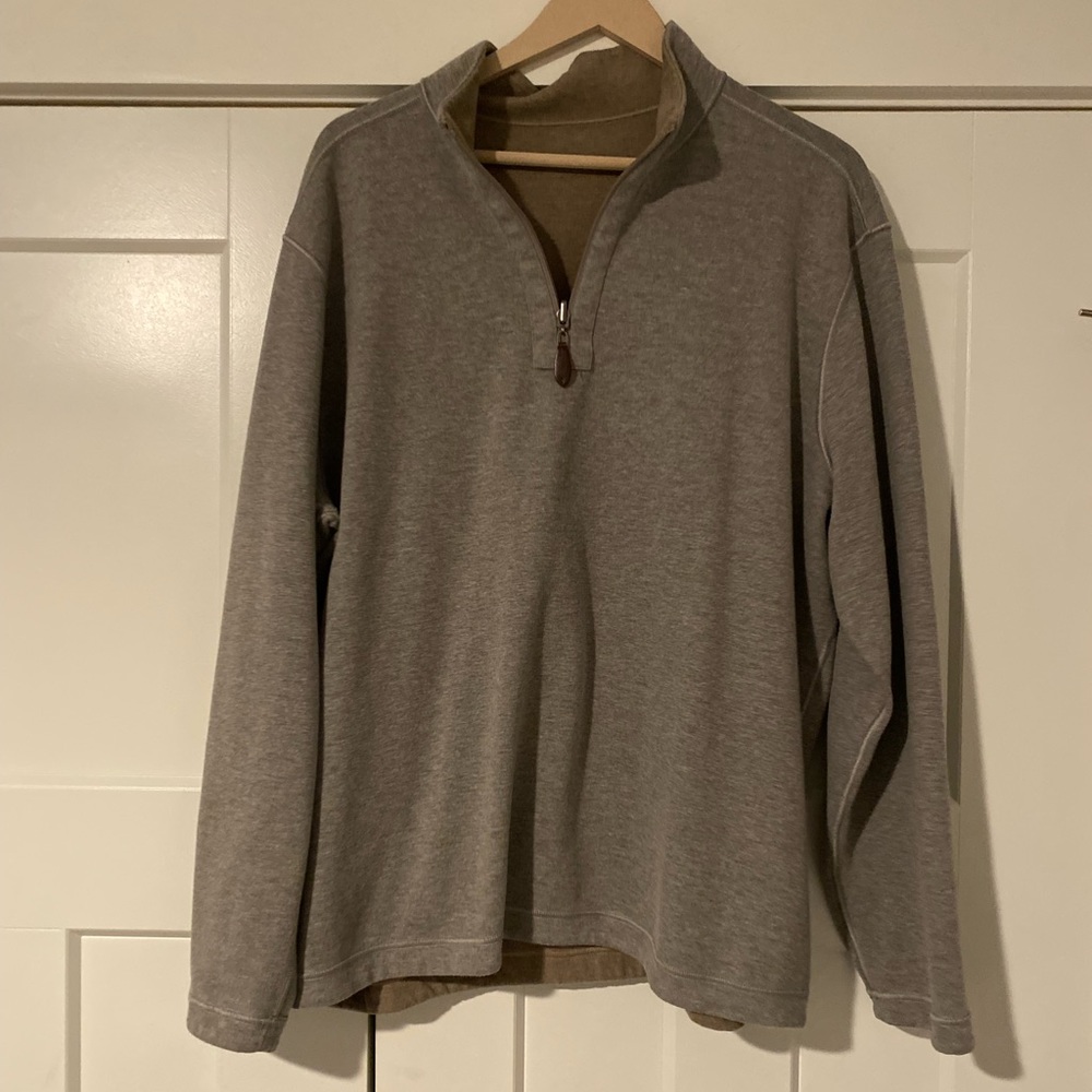 Reversible quarter zip